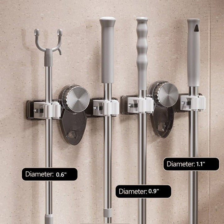 Suction Cup Organizer for Mops and Brooms