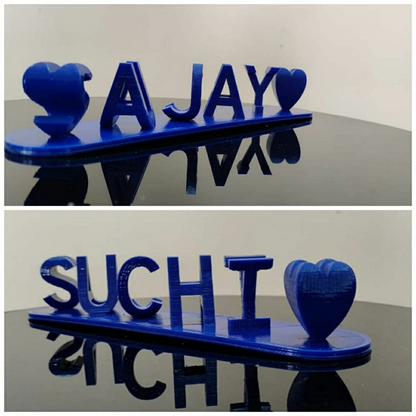 NameFusion | Allows you to combine two names into a single elegant and personalized plaque.