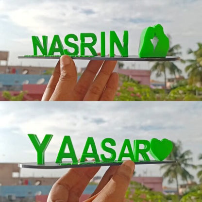 NameFusion | Allows you to combine two names into a single elegant and personalized plaque.
