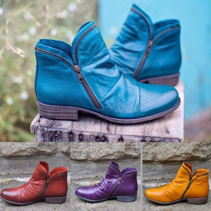 Cozy Ruched Ankle Boots