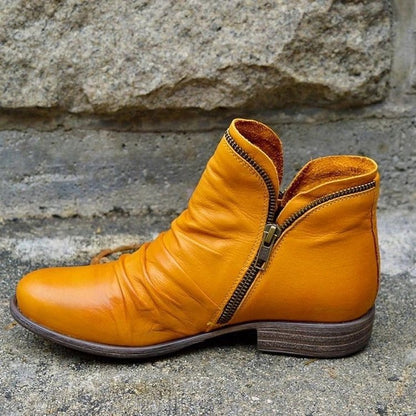 Cozy Ruched Ankle Boots