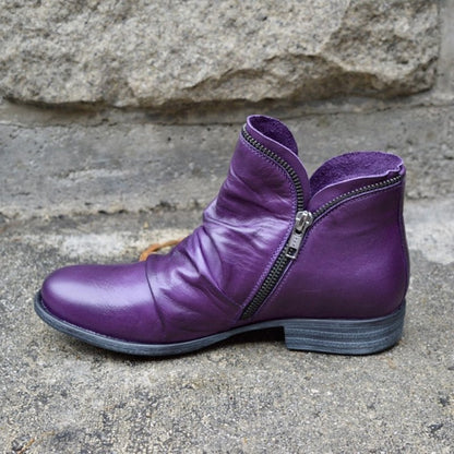 Cozy Ruched Ankle Boots