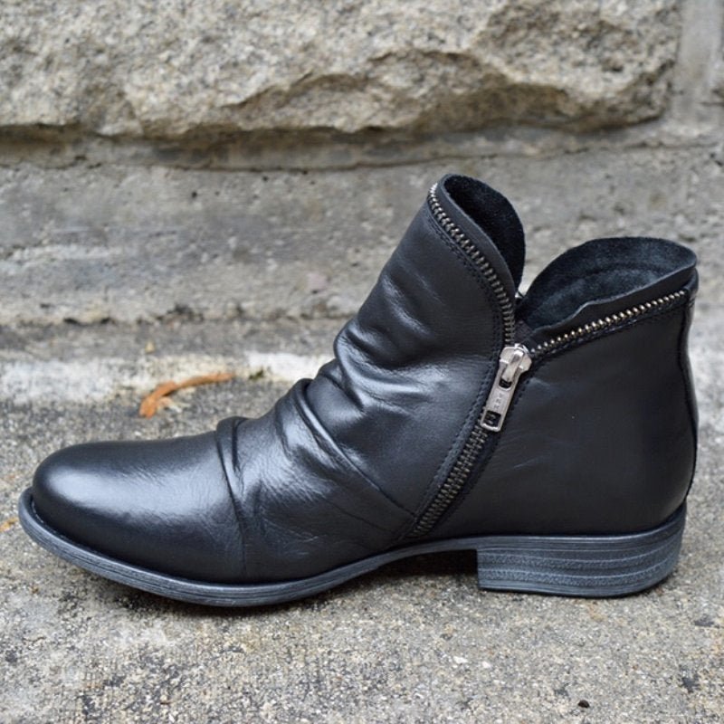Cozy Ruched Ankle Boots