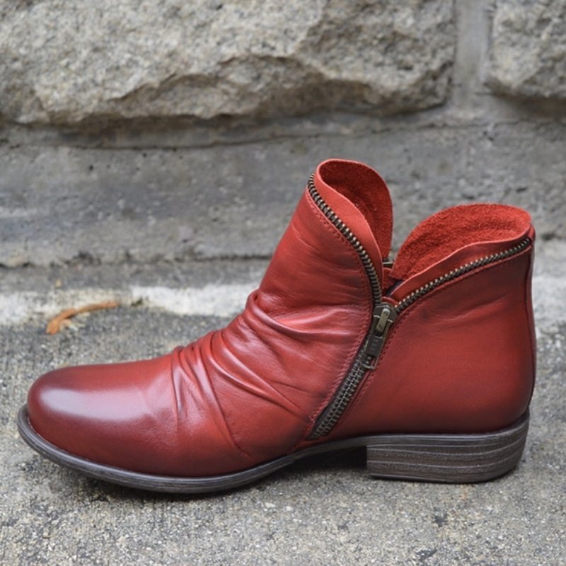 Cozy Ruched Ankle Boots