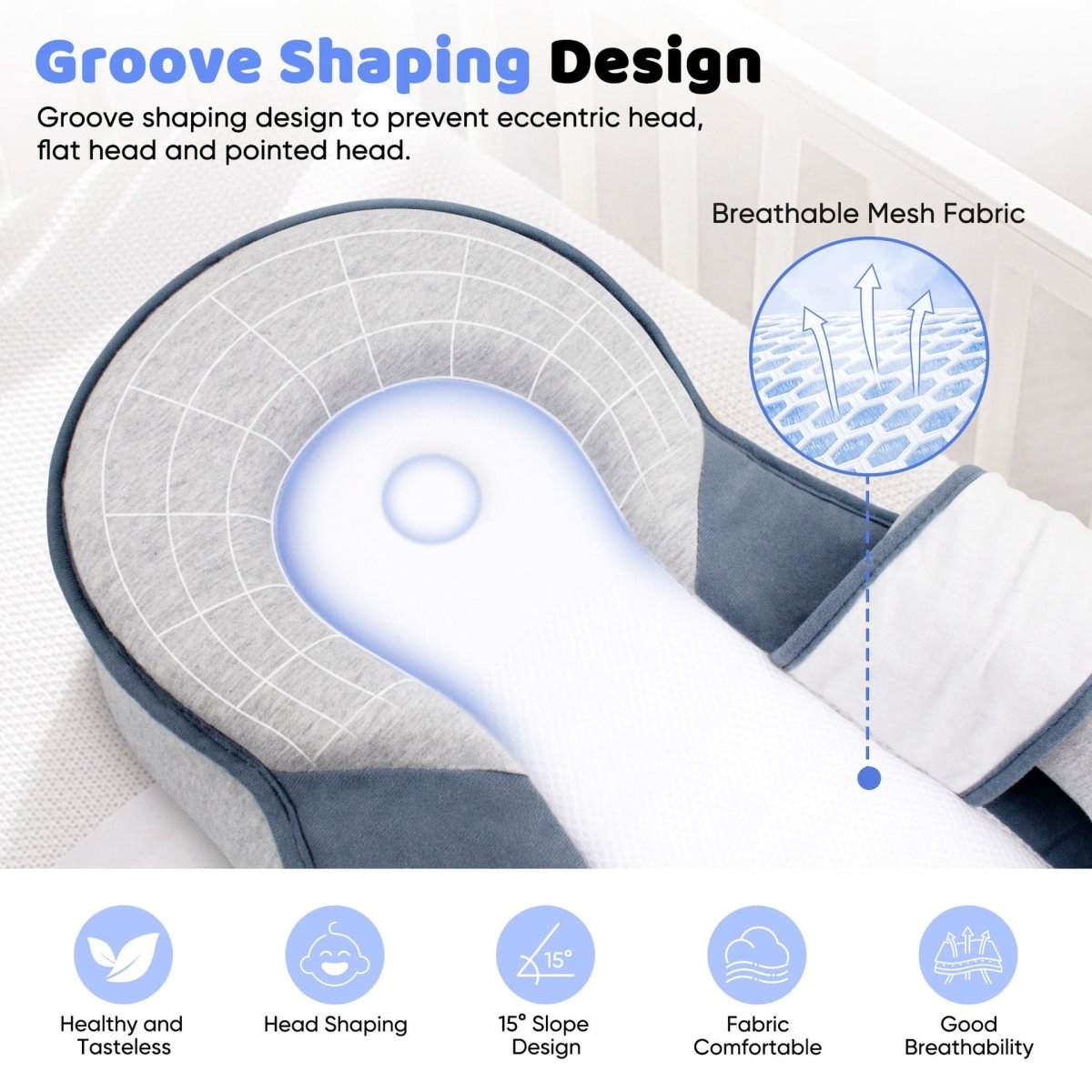 NESTLENAP Baby Lounger for Secure Infant Naps