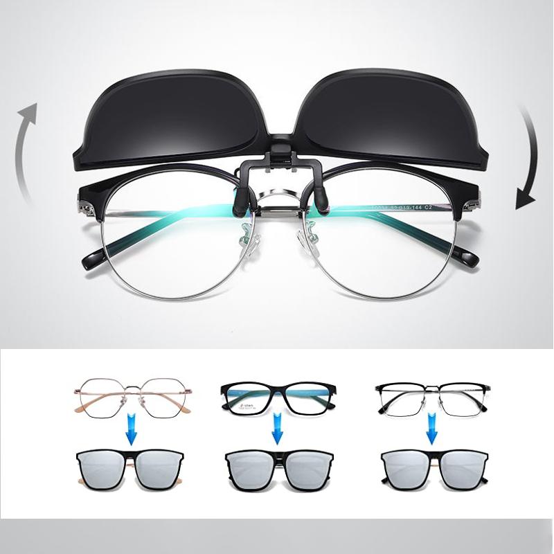 Polarized Flip-Up Sunglasses Clip-On