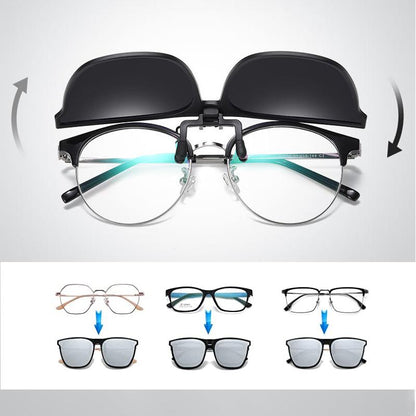 Polarized Flip-Up Sunglasses Clip-On