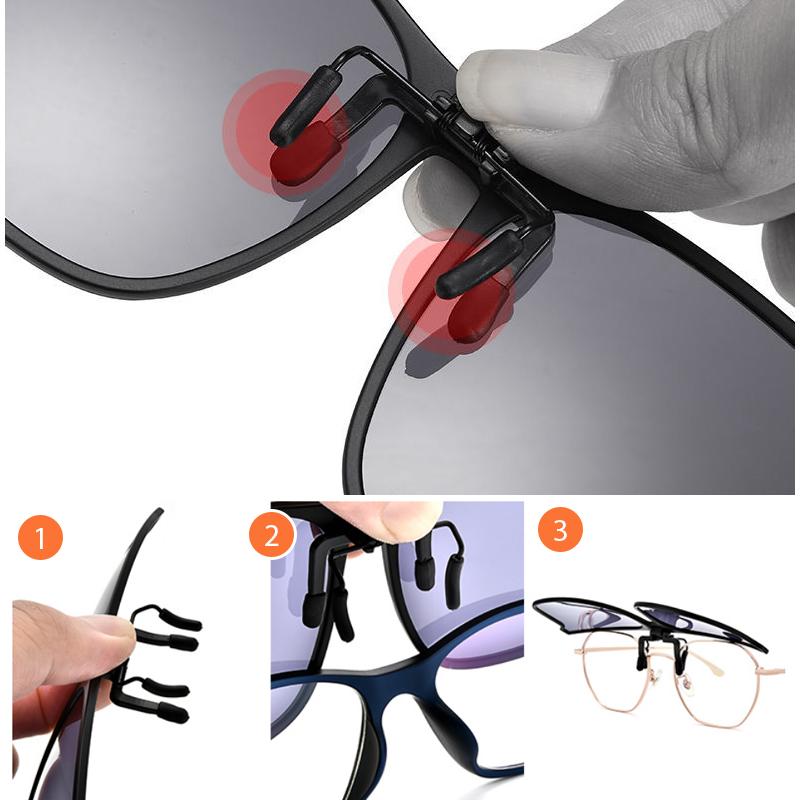 Polarized Flip-Up Sunglasses Clip-On