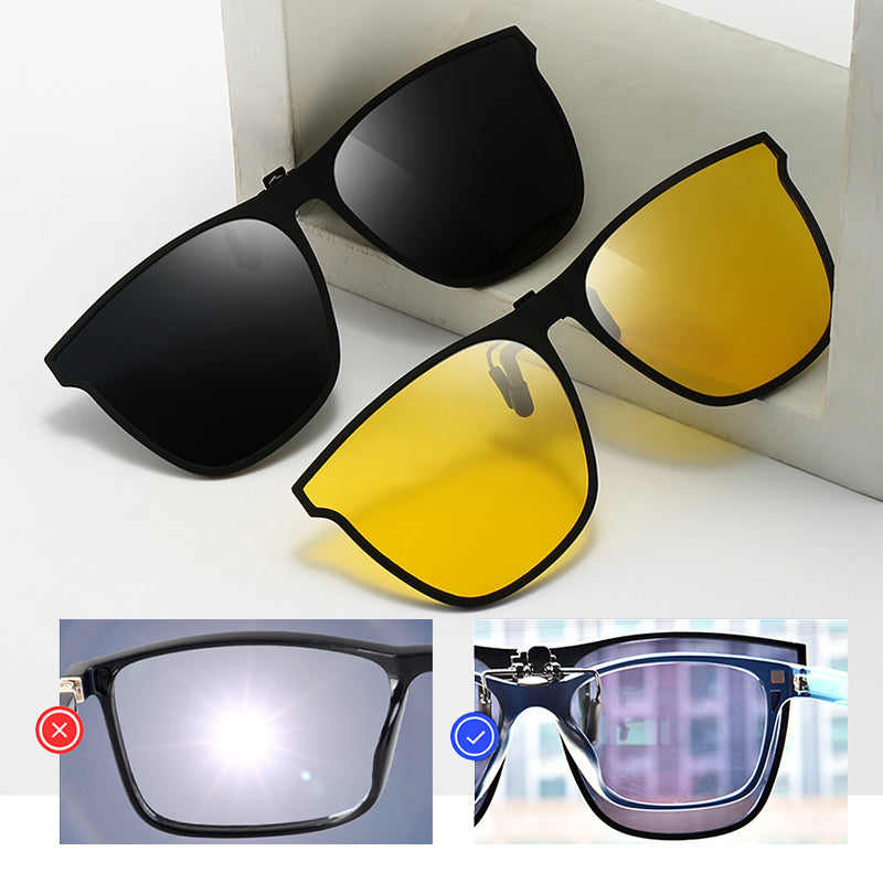 Clip-On Sunglasses for Eyeglasses