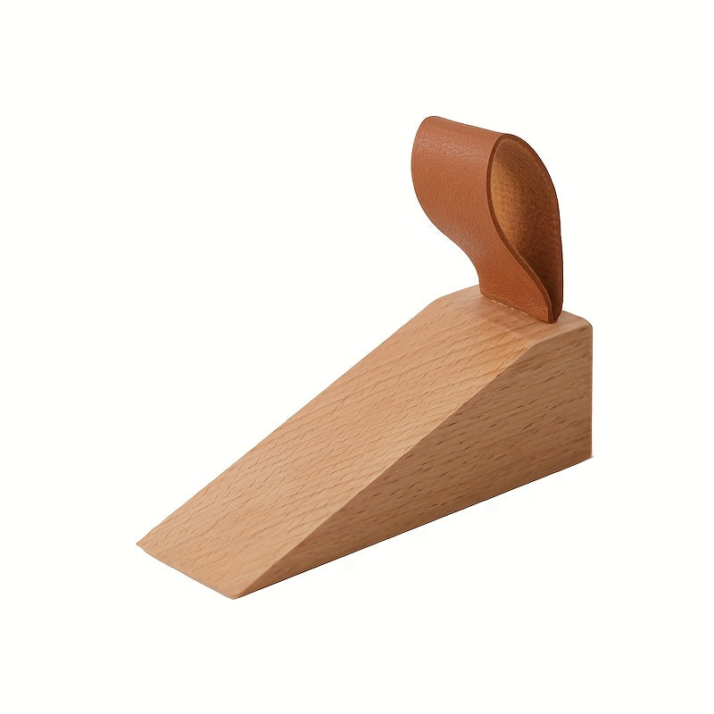 Solid Wood Door Wedge - Non-Slip Scandinavian Style