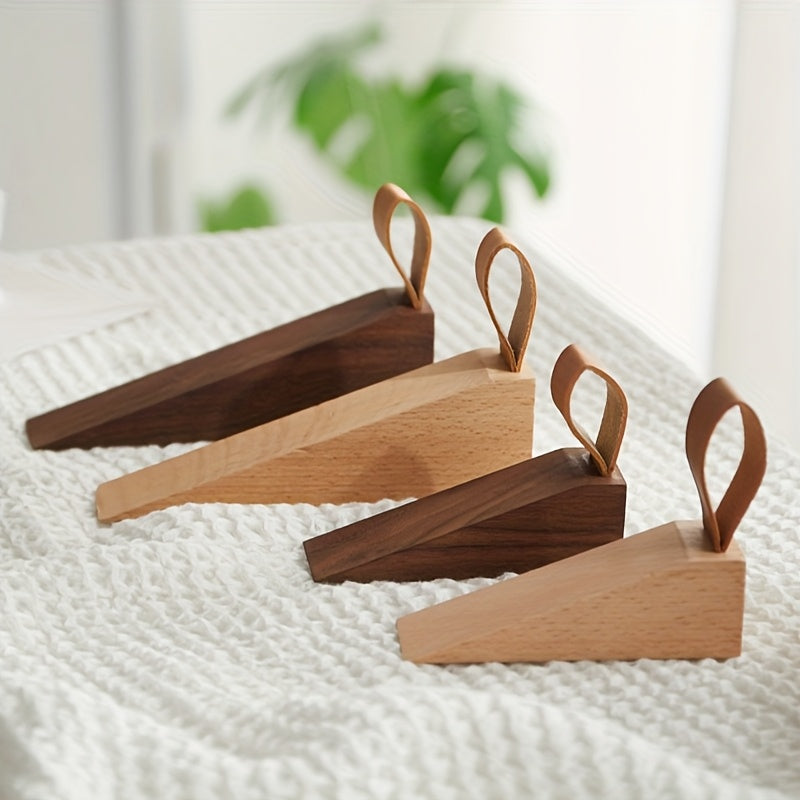 Solid Wood Door Wedge - Non-Slip Scandinavian Style