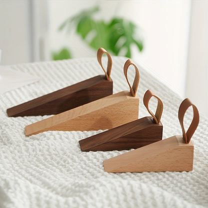 Solid Wood Door Wedge - Non-Slip Scandinavian Style