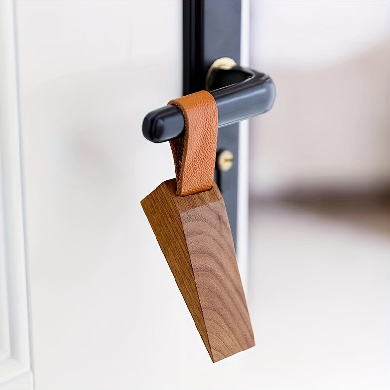 Solid Wood Door Wedge - Non-Slip Scandinavian Style