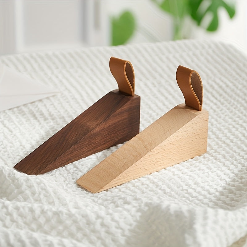 Solid Wood Door Wedge - Non-Slip Scandinavian Style