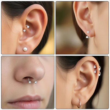 Nose Ring: Elegant Nose Jewelry and Earring Set for Daily Wear