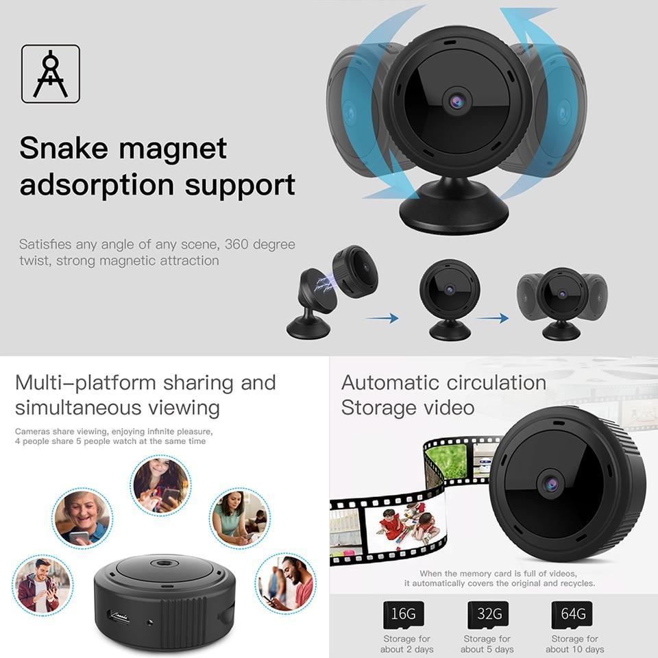 NovaGuard WiFi Mini Camera: HD Baby Monitor & Home Security