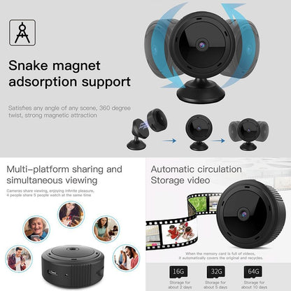 NovaGuard WiFi Mini Camera: HD Baby Monitor & Home Security
