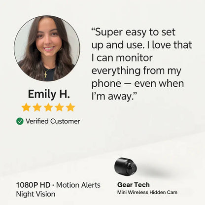 Discreet Wireless Camera with 1080P HD & Audio for Monitoring