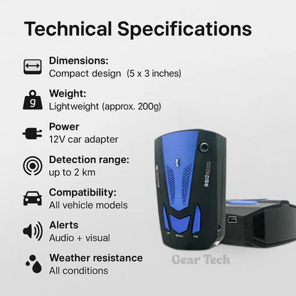 NovaGuard Pro UK Radar Detector With Speed Camera Alerts And Real Time Warnings