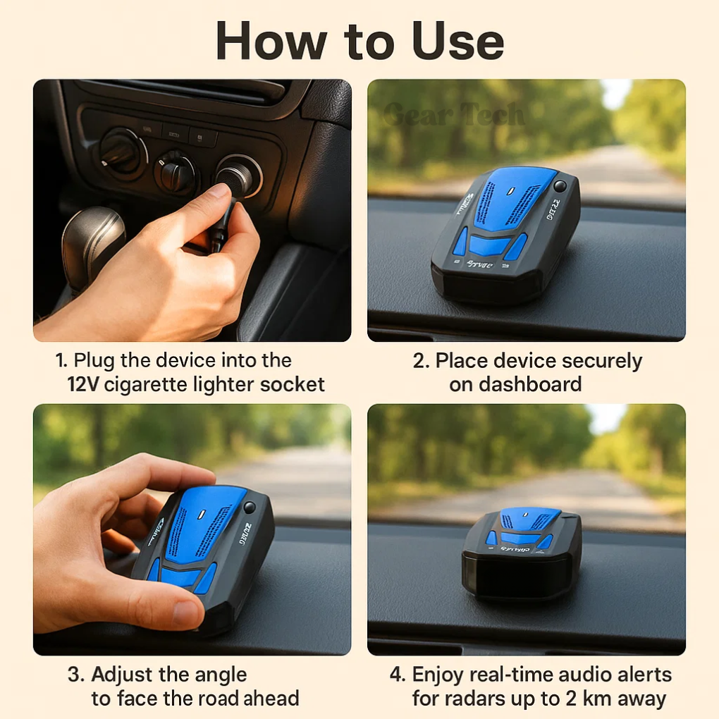 NovaGuard Pro UK Radar Detector With Speed Camera Alerts And Real Time Warnings