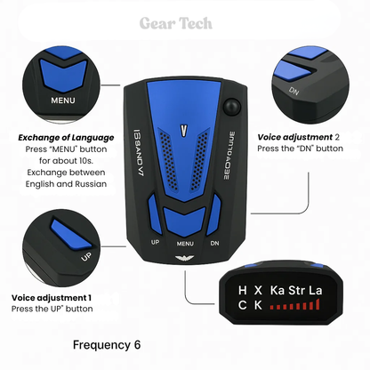 NovaGuard Pro UK Radar Detector With Speed Camera Alerts And Real Time Warnings