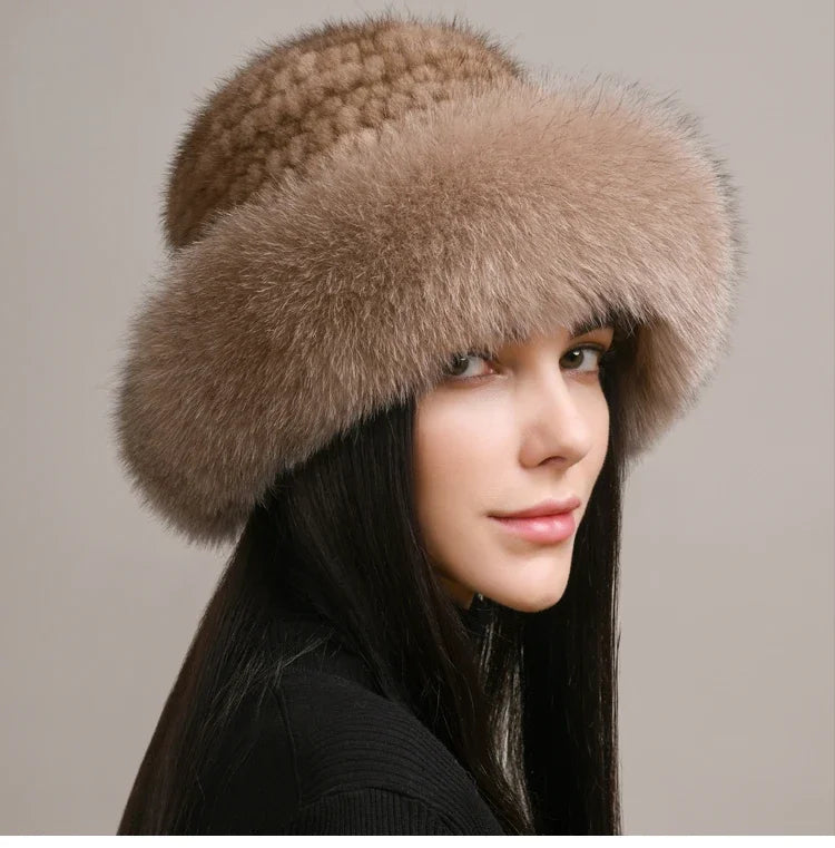 Genuine Mink Fur Hat: Cozy Winter Style