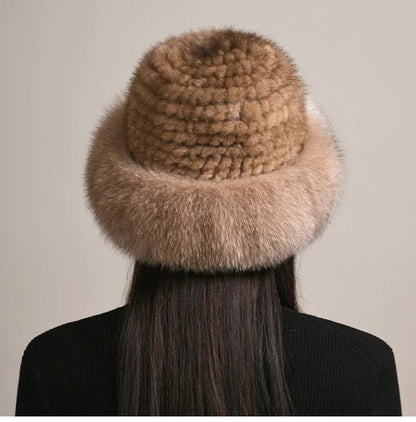 Genuine Mink Fur Hat: Cozy Winter Style