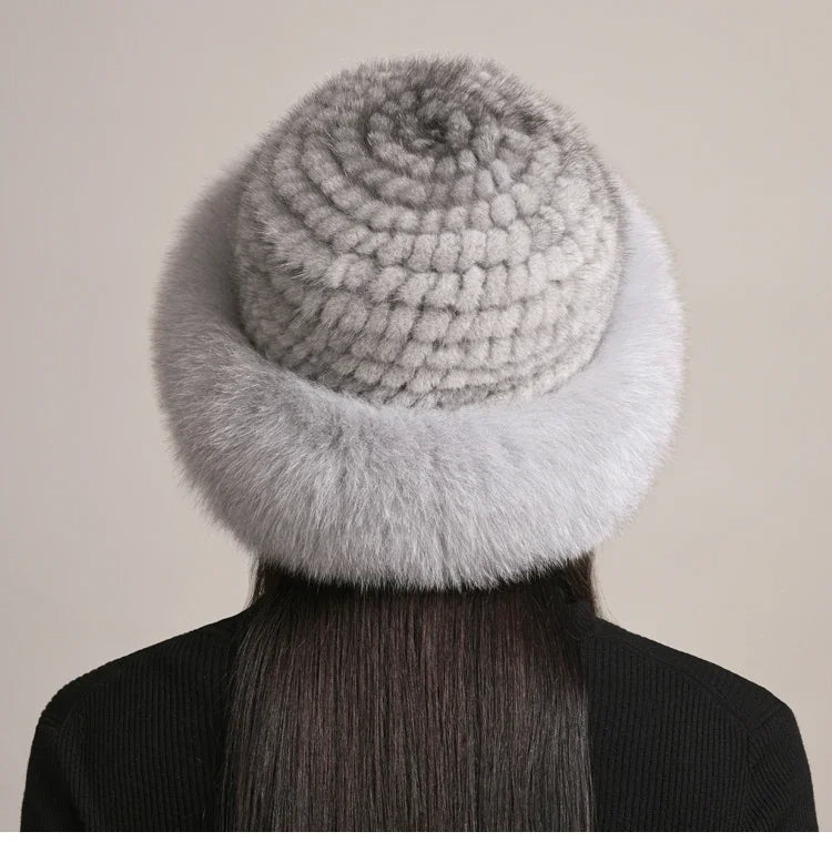 Genuine Mink Fur Hat: Cozy Winter Style