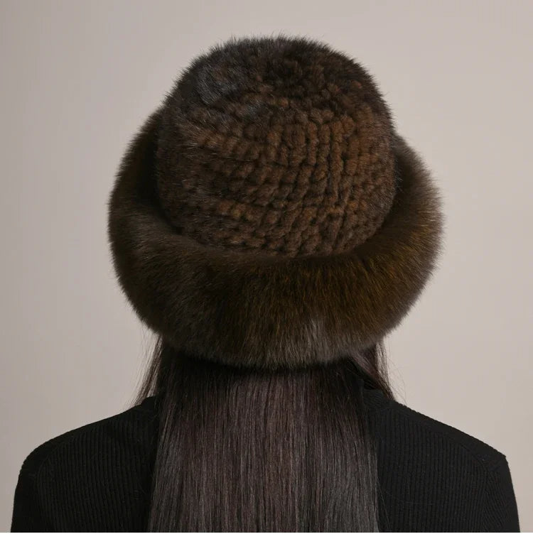 Genuine Mink Fur Hat: Cozy Winter Style