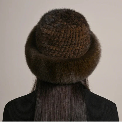 Genuine Mink Fur Hat: Cozy Winter Style