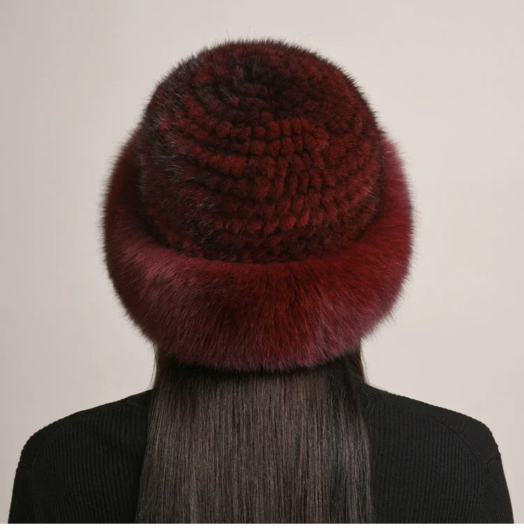 Genuine Mink Fur Hat: Cozy Winter Style
