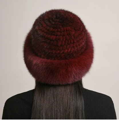 Genuine Mink Fur Hat: Cozy Winter Style
