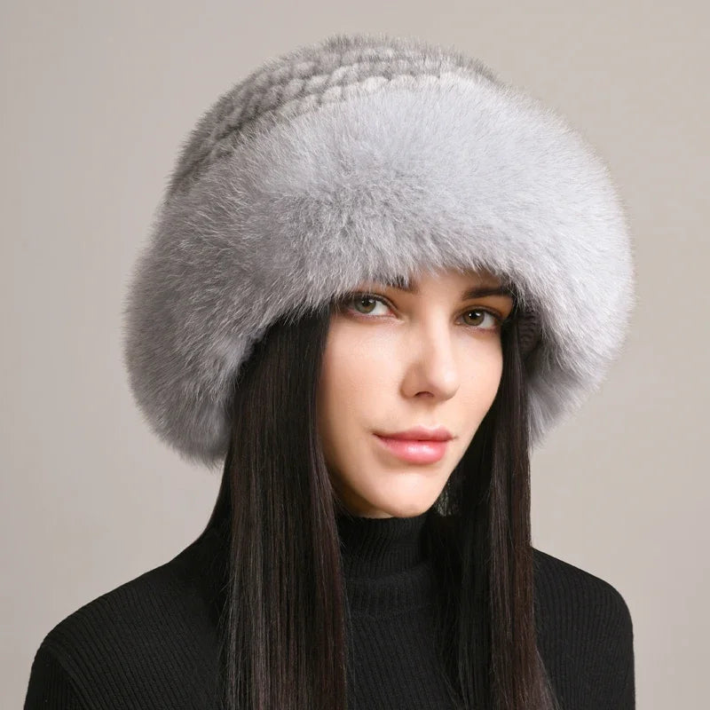 Genuine Mink Fur Hat: Cozy Winter Style