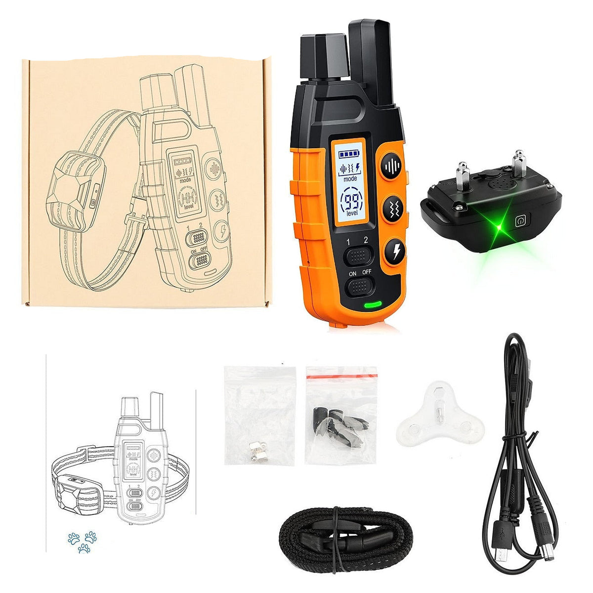 Long Range Dog Training Collar - 1000m Waterproof