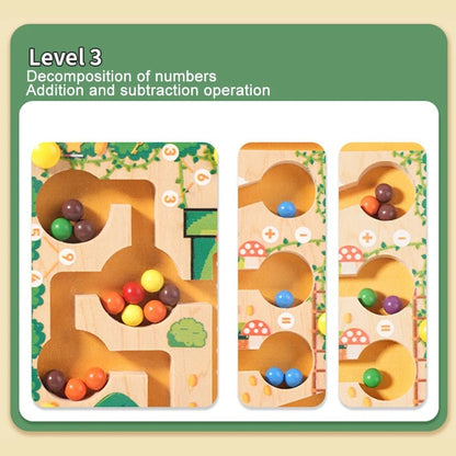 NUMBERRAIL – Montessori Magnetic Maze for numbers, colors & logic