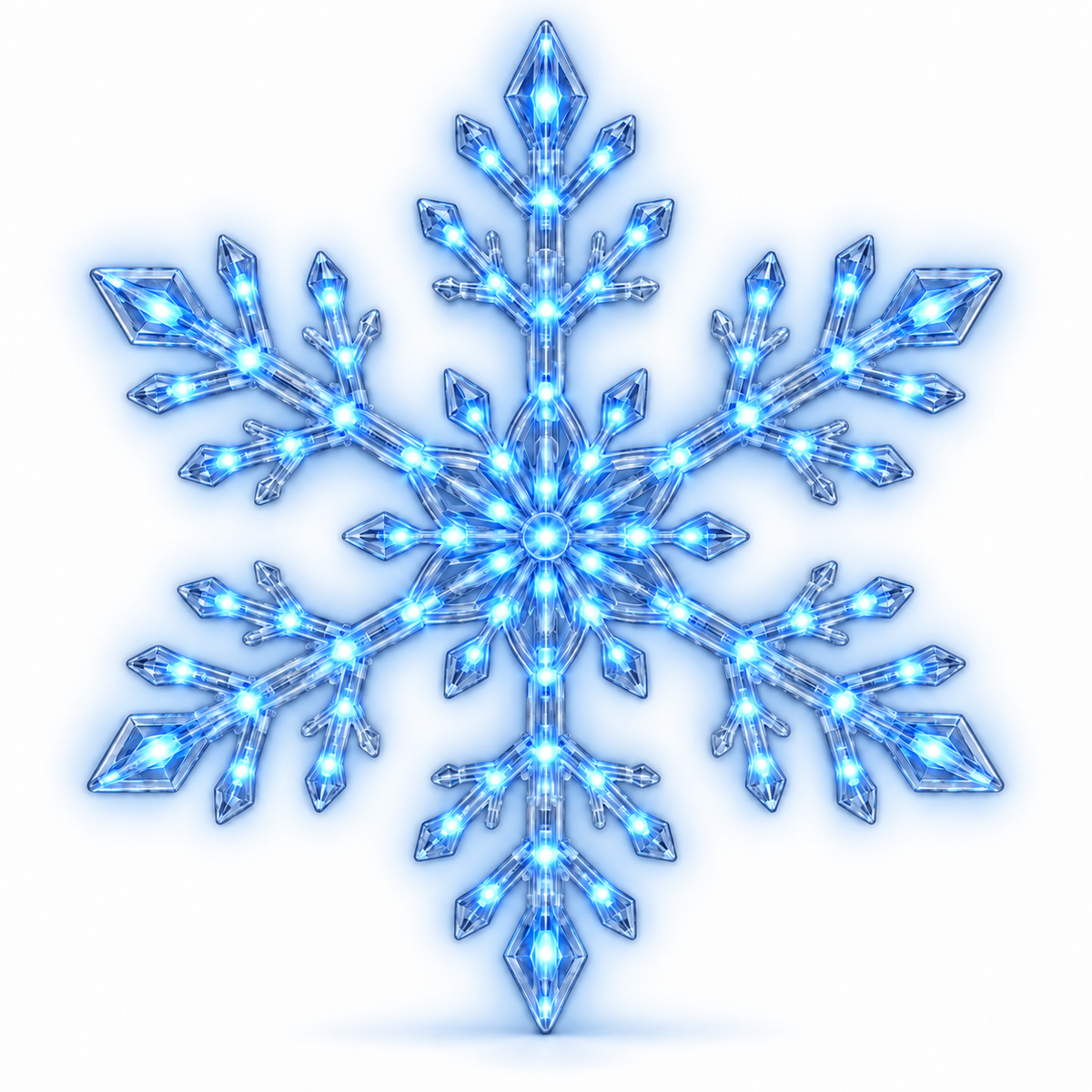Snowflake Christmas Decor Set, Blue & White Holiday Ornaments