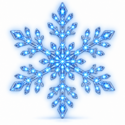 Snowflake Christmas Decor Set, Blue & White Holiday Ornaments