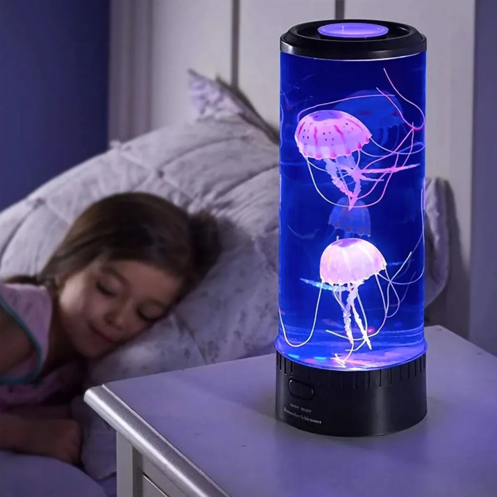 OceanGlow: Tranquil Jellyfish Lamp for Stress Relief