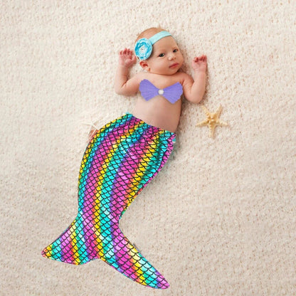 Kids Mermaid Tail Costume Set