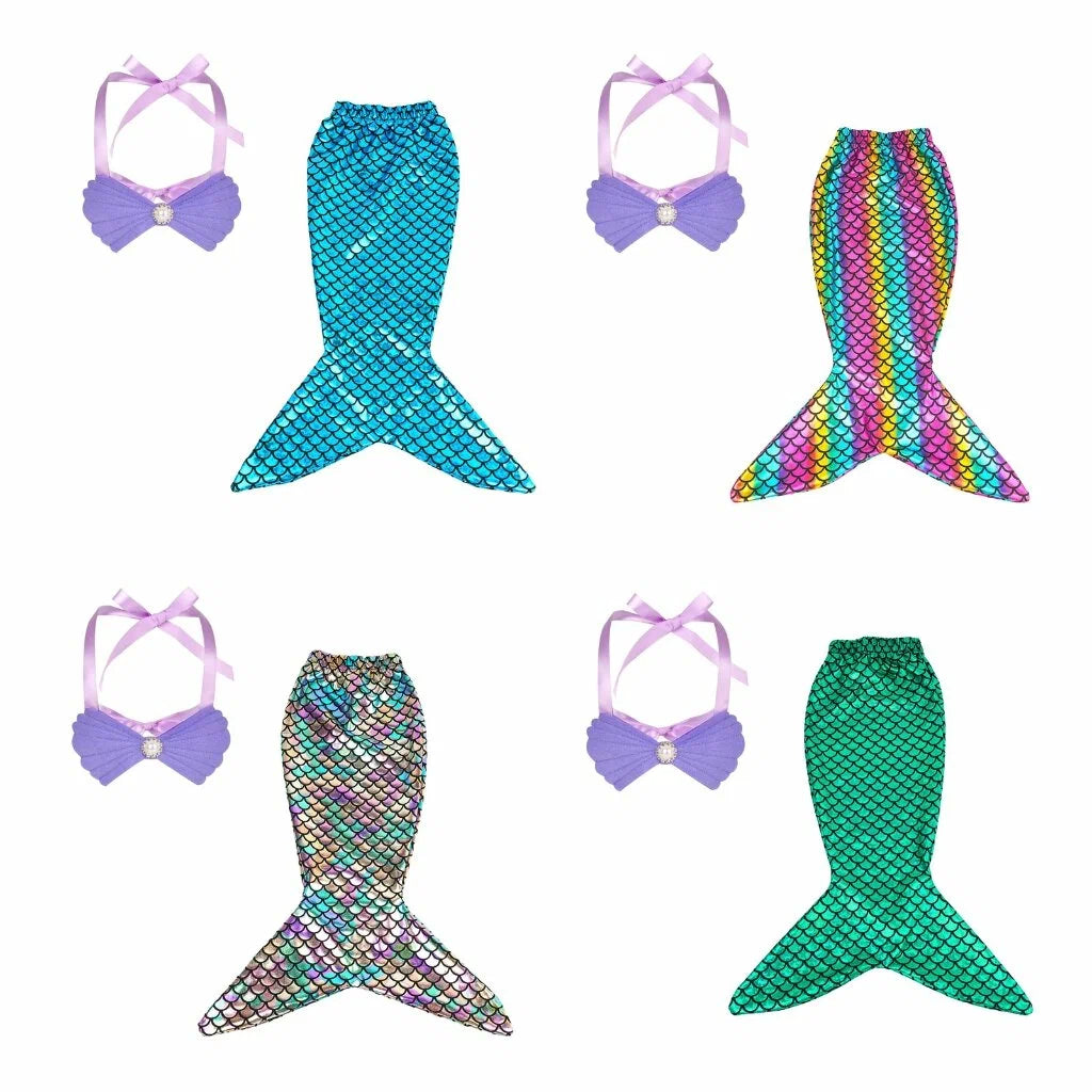 Kids Mermaid Tail Costume Set