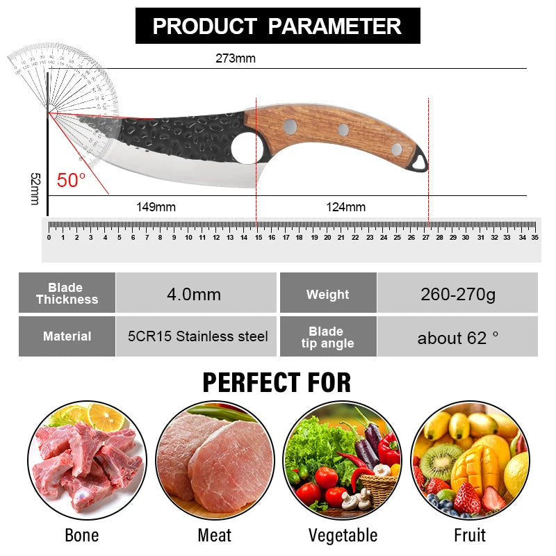 OrionKoi Japanese Handcrafted Chef's Knife for Precision Cutting