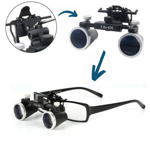 OrionView Dental Loupes With LED Light And Binocular Magnification