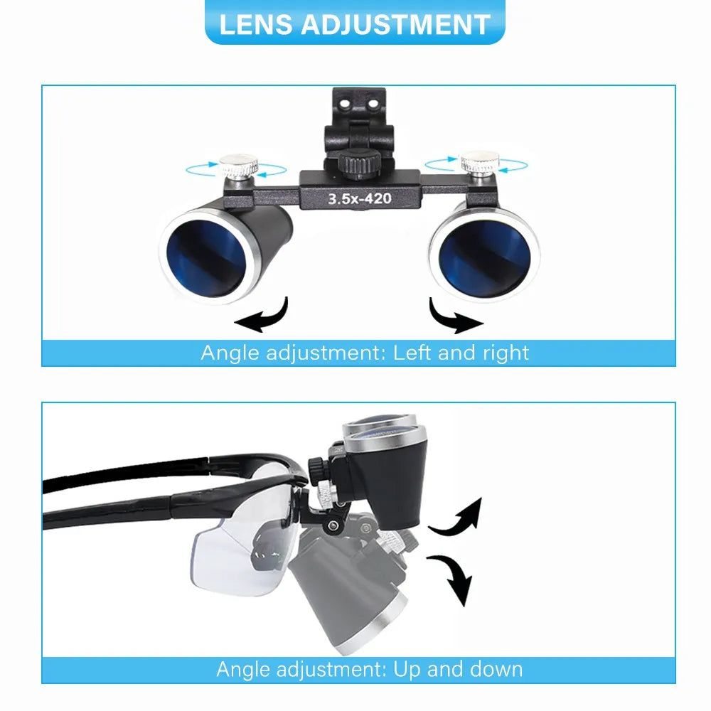 OrionView Dental Loupes With LED Light And Binocular Magnification