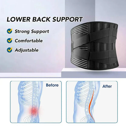 OrthoFlexa lumbar brace | 360 support with aluminum & steel stays | discreet wear