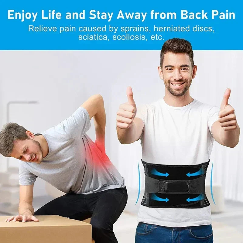 OrthoFlexa lumbar brace | 360 support with aluminum & steel stays | discreet wear