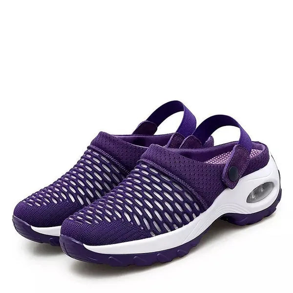 Comfort clogs with air cushion support for back and knee relief
