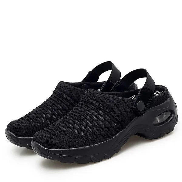 Comfort clogs with air cushion support for back and knee relief