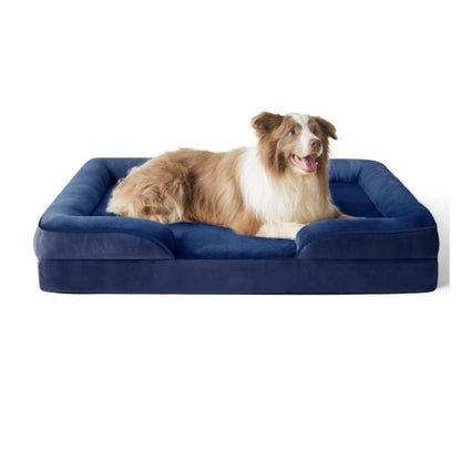 Orthopedic Dog Bed for Joint Relief with Removable Velvet Cover