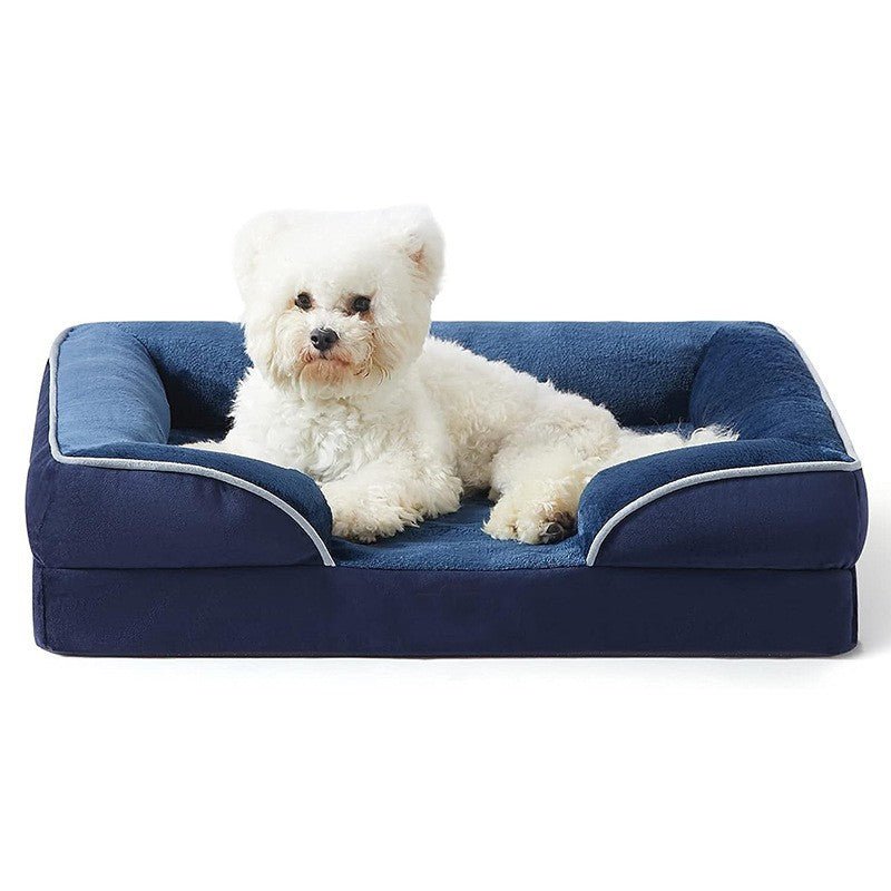 Orthopedic Dog Bed for Joint Relief with Removable Velvet Cover