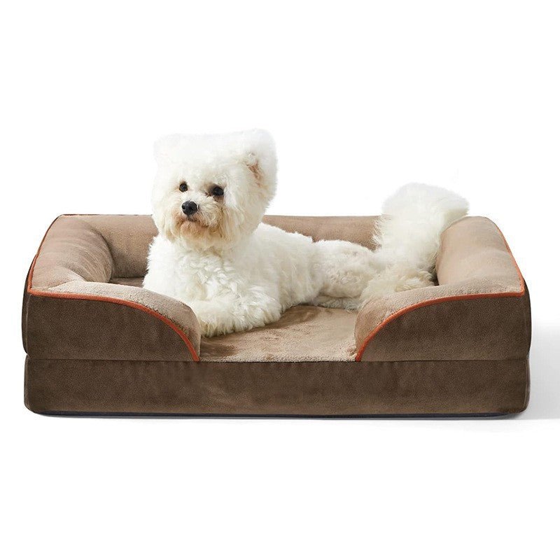 Orthopedic Dog Bed for Joint Relief with Removable Velvet Cover